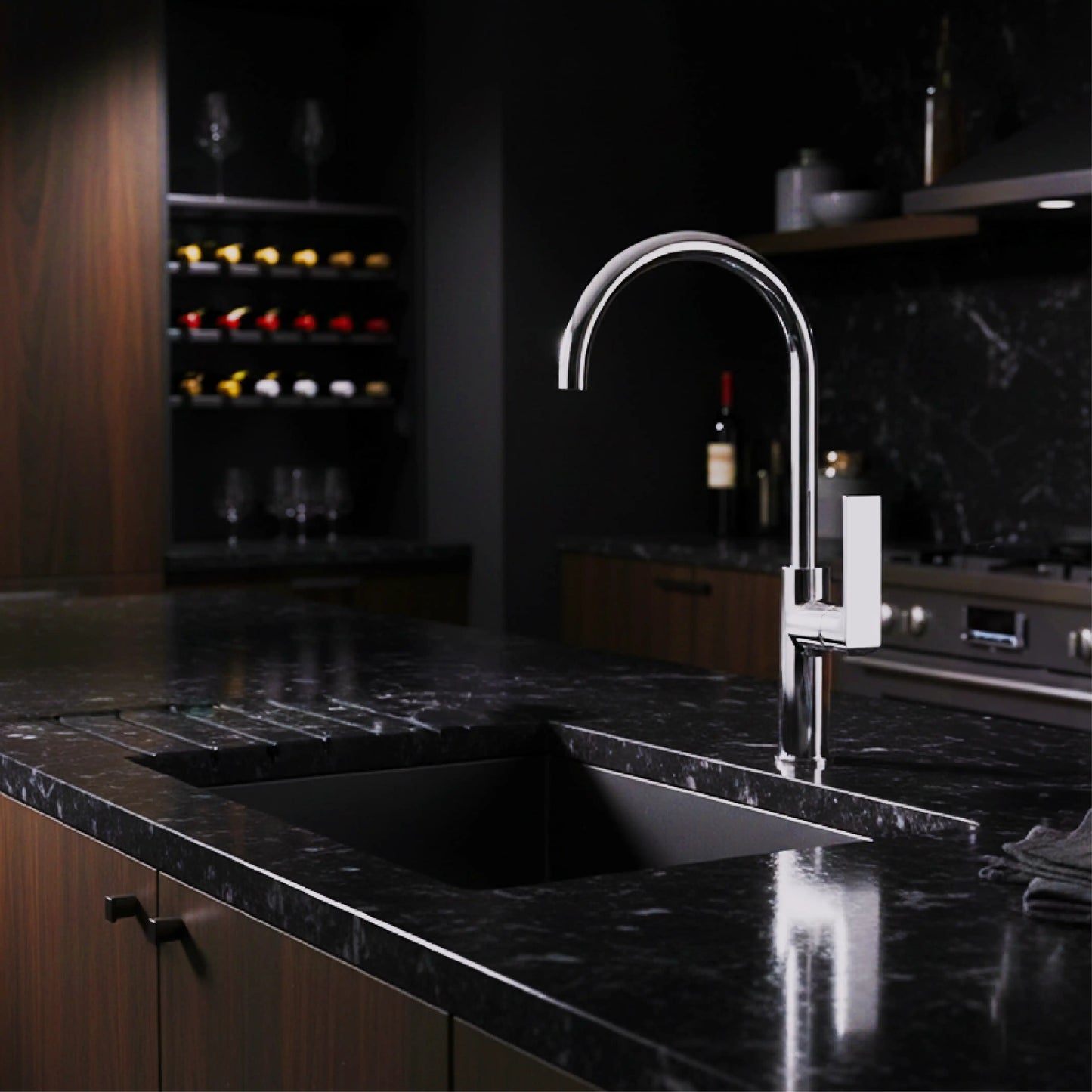 SANITAR AKHAL-KM SINK MIXER | BRASS | CHROME