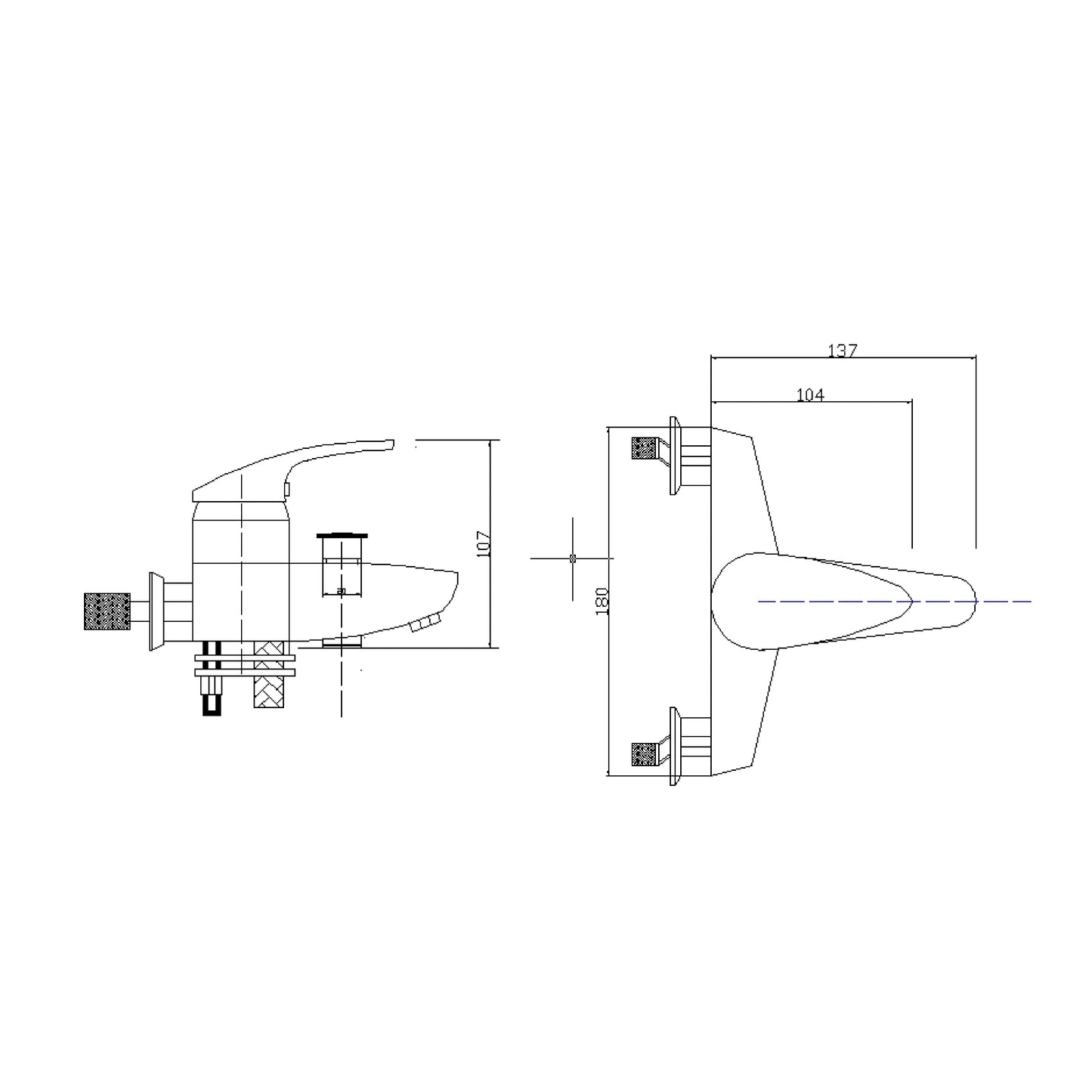 SANITAR BATH MIXER | AMBER-BM