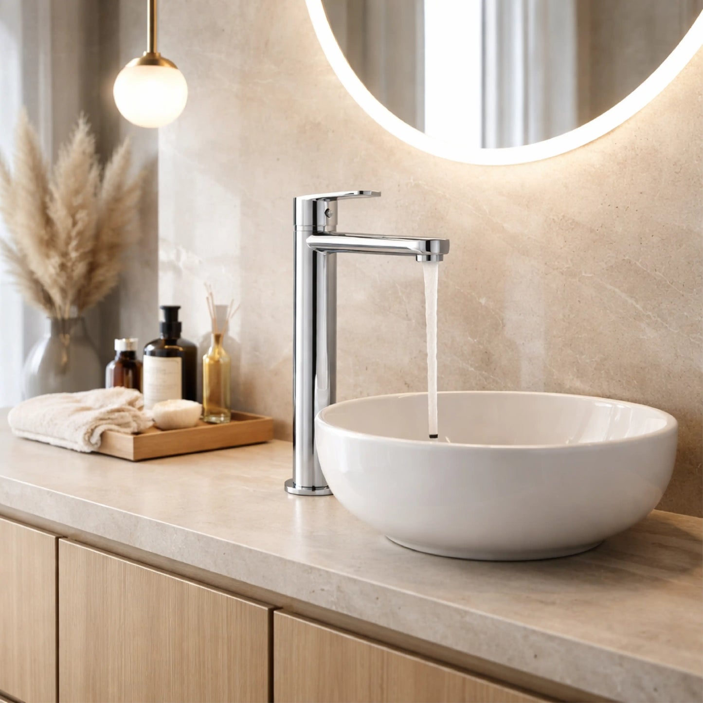 SANITAR COUNTERTOP BASIN MIXER | BRASS | ANIQ-HWB