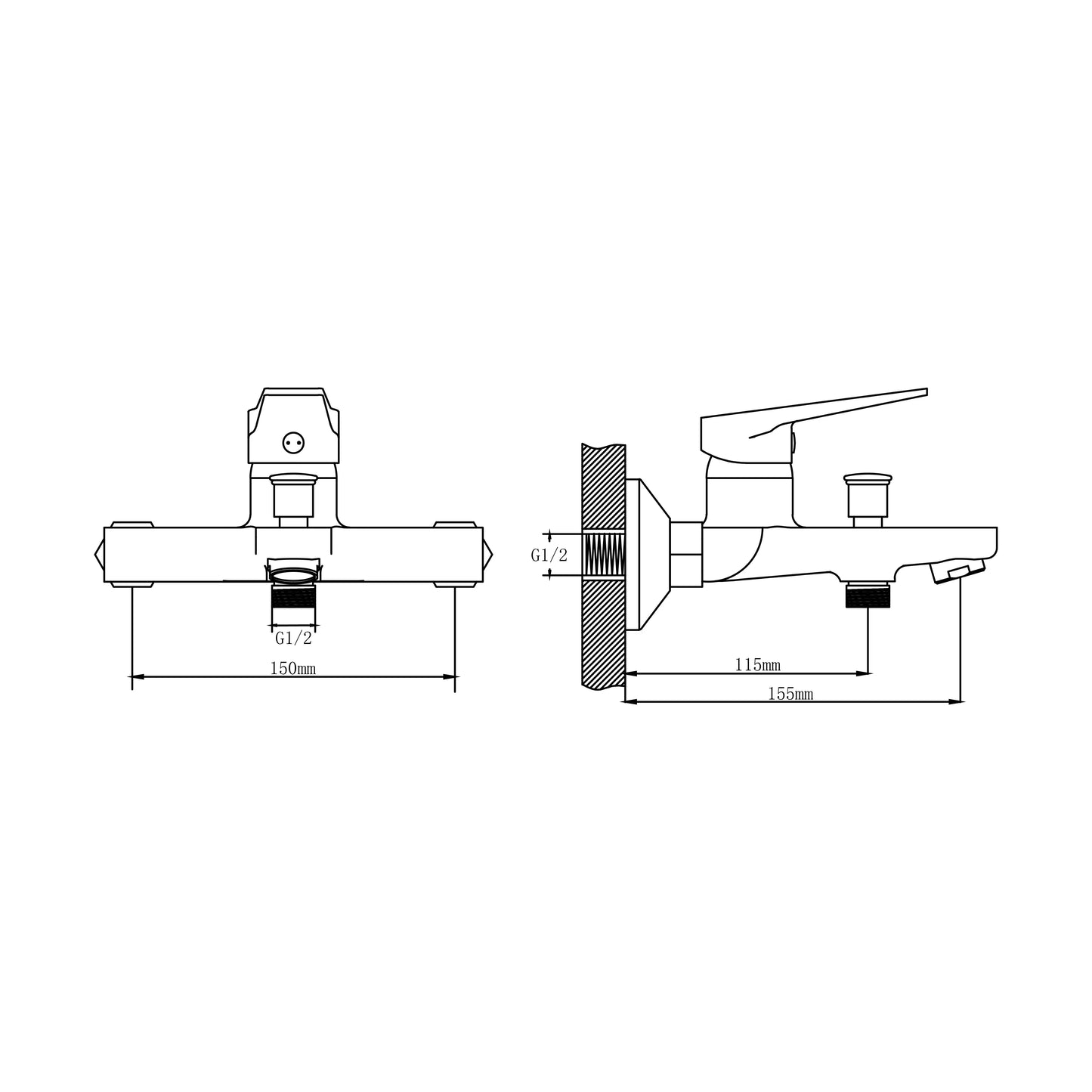 SANITAR BATH MIXER | BRASS | BELO-BM