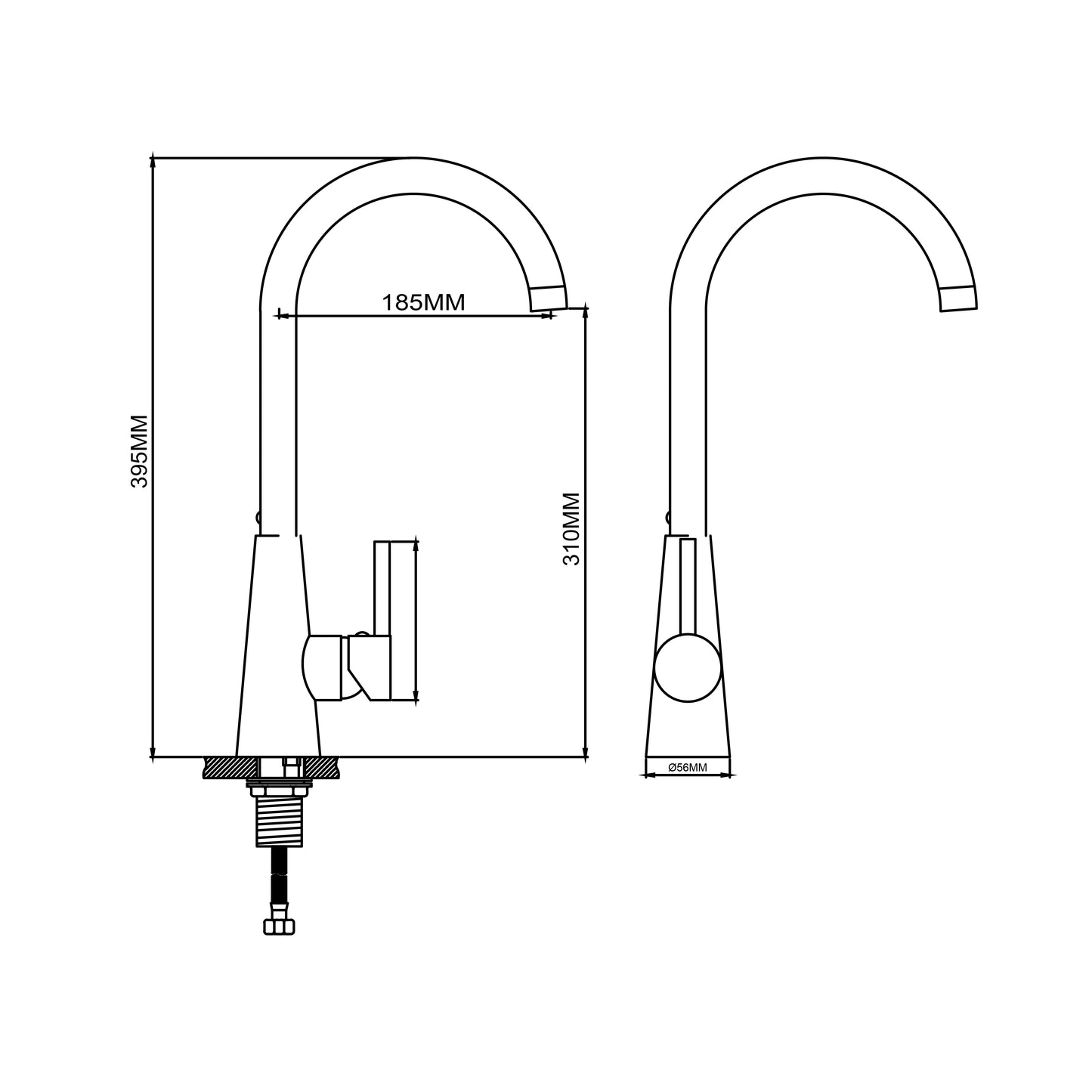 SANITAR SINK MIXER | BRASS | MELI-KM
