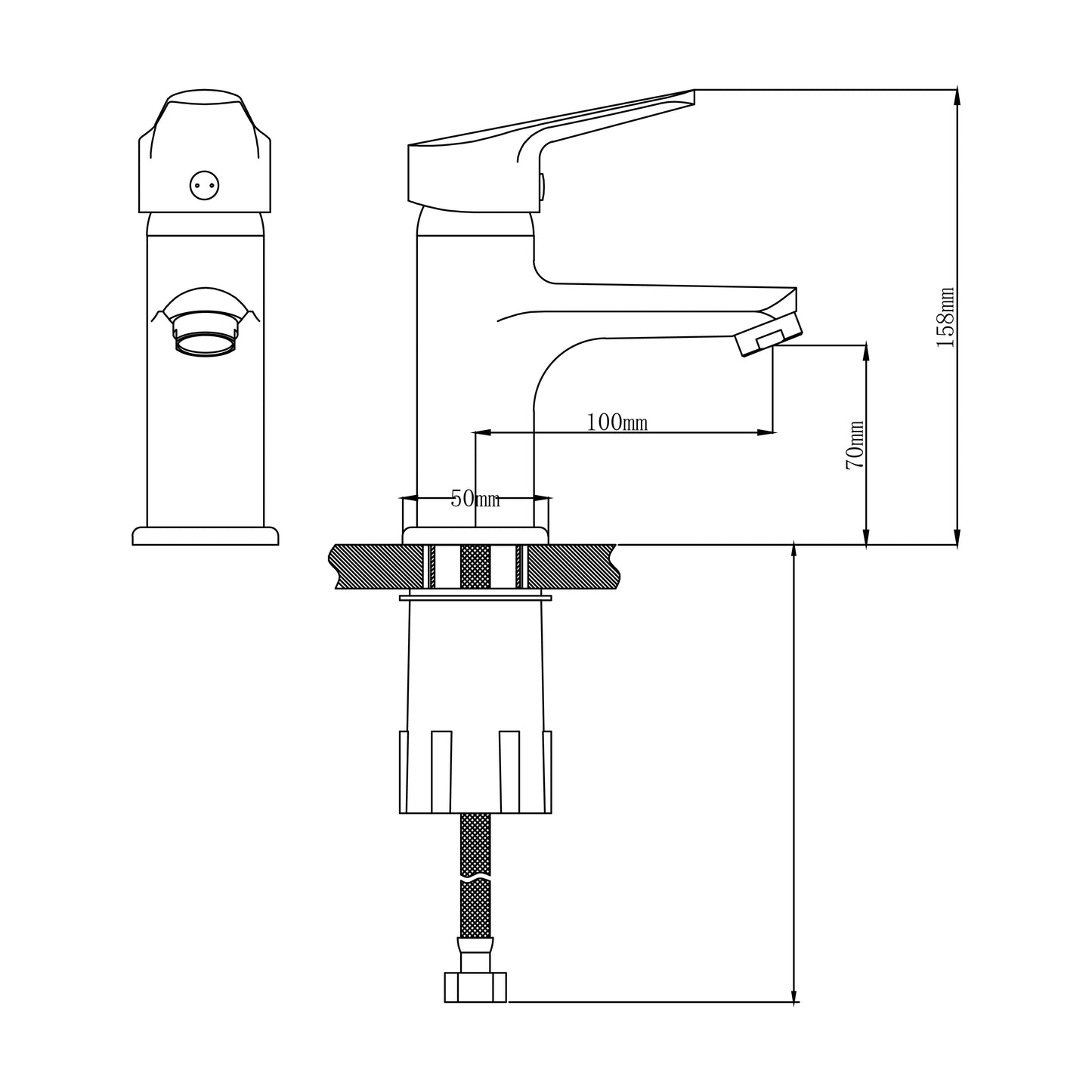 SANITAR BATH MIXER | BRASS | ZYGO-BM