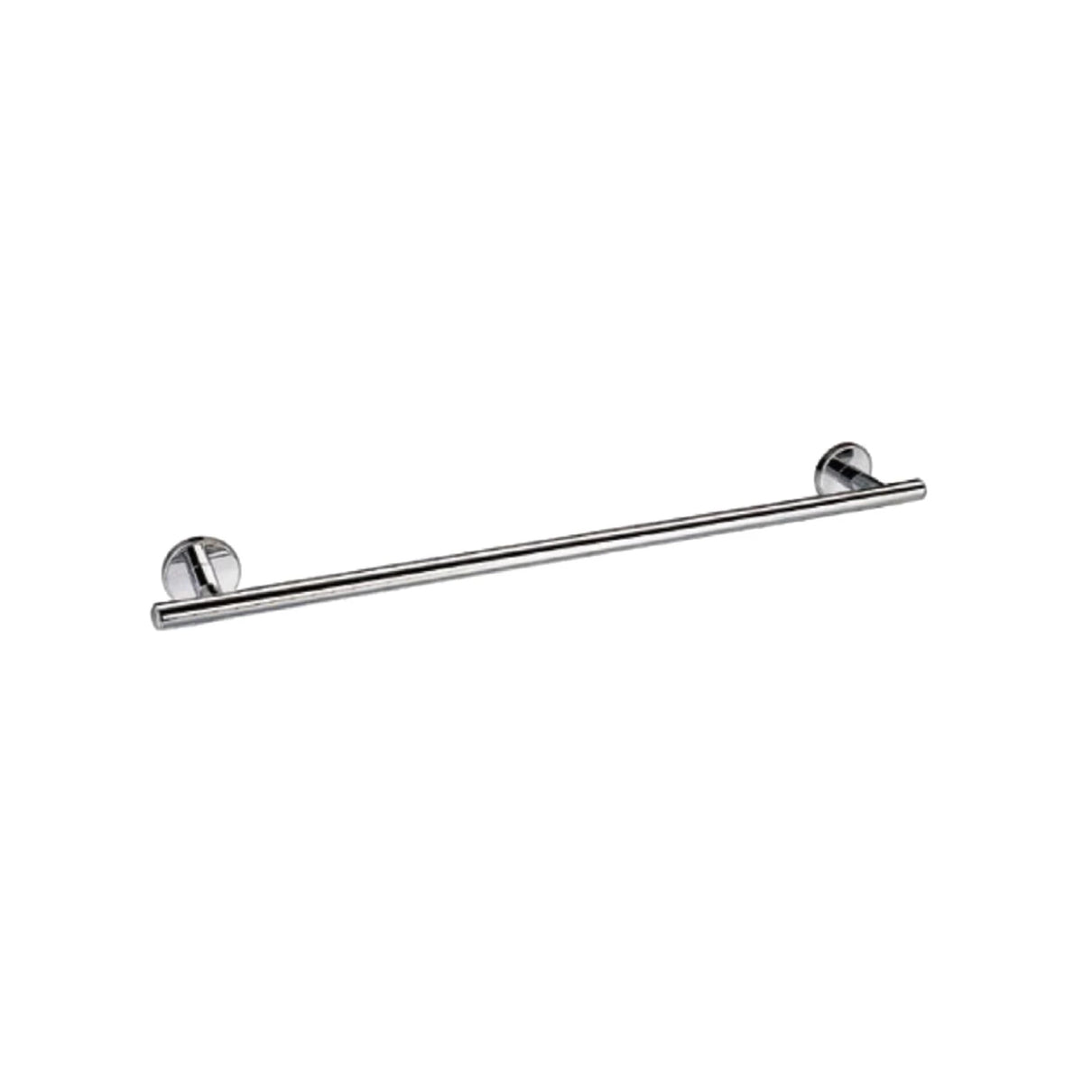 Kludi RAK single towel bar SKU KLUDI RAK SINGLE TOWEL BAR RAK21000 in polished chrome finish isolated on white background