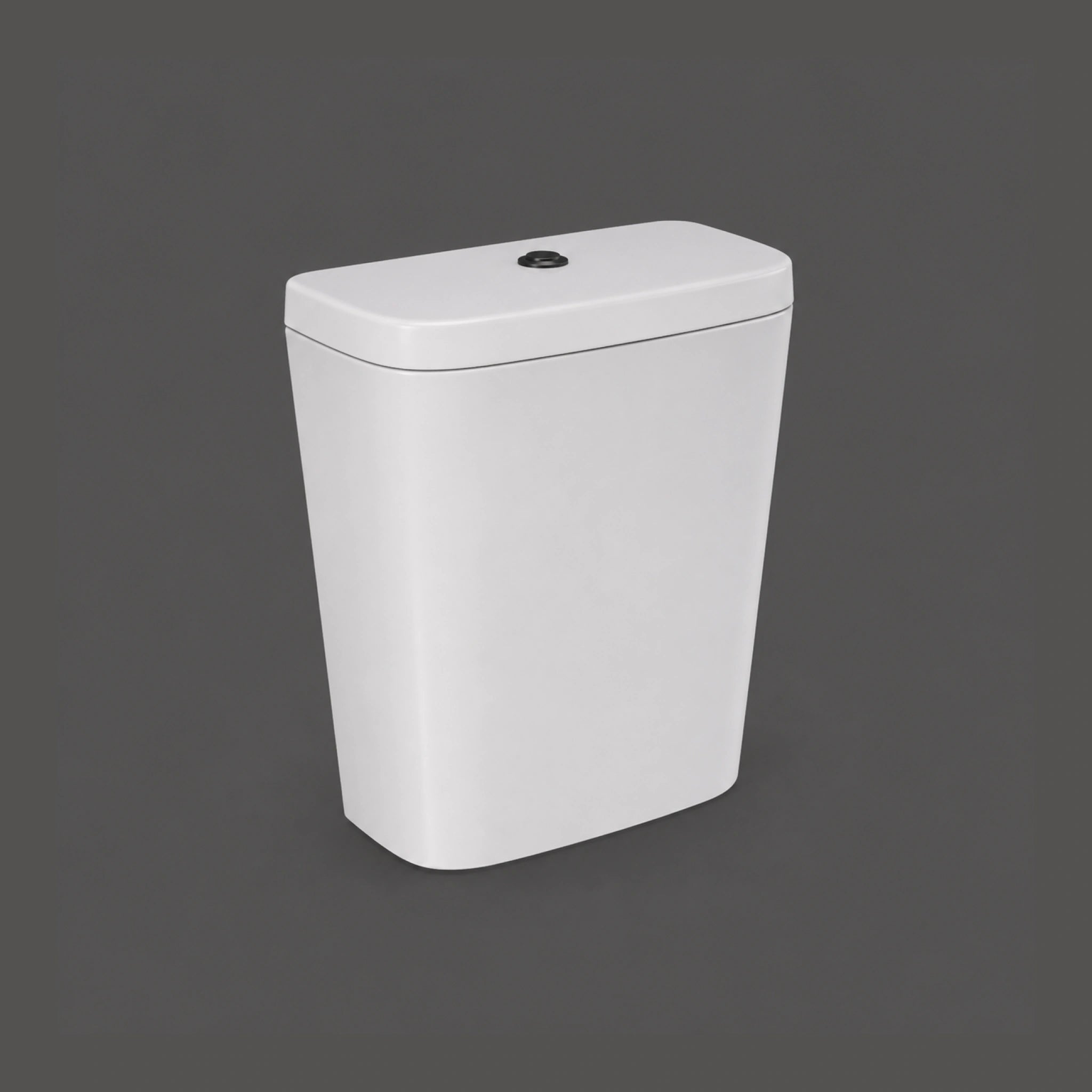 RAK Ceramics Elena EL10AWHA white vitreous china flush tank with bottom inlet and dual flush mechanism.