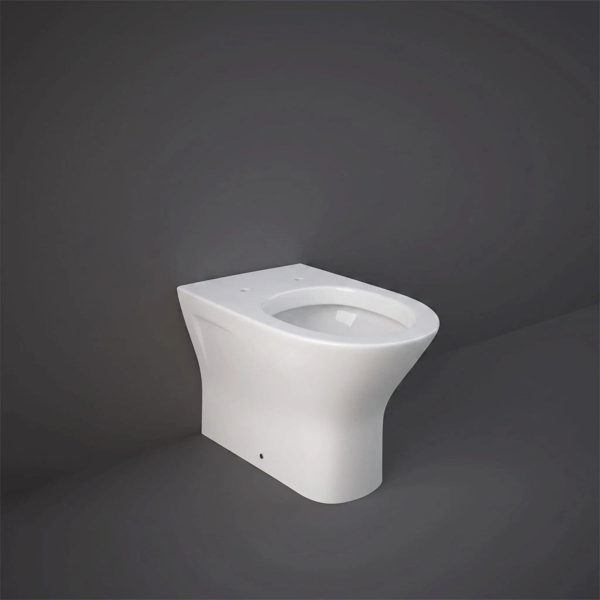 RAK-Resort RST17AWHA rimless close coupled back to wall water closet in Alpine White, 60cm oval design with universal trap.