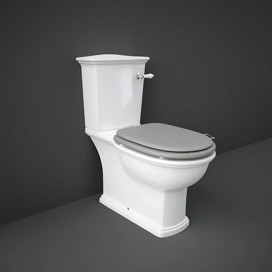 RAK Ceramics Washington WT03AWHA close coupled water closet pan in Alpine White finish, S-trap 70cm design.