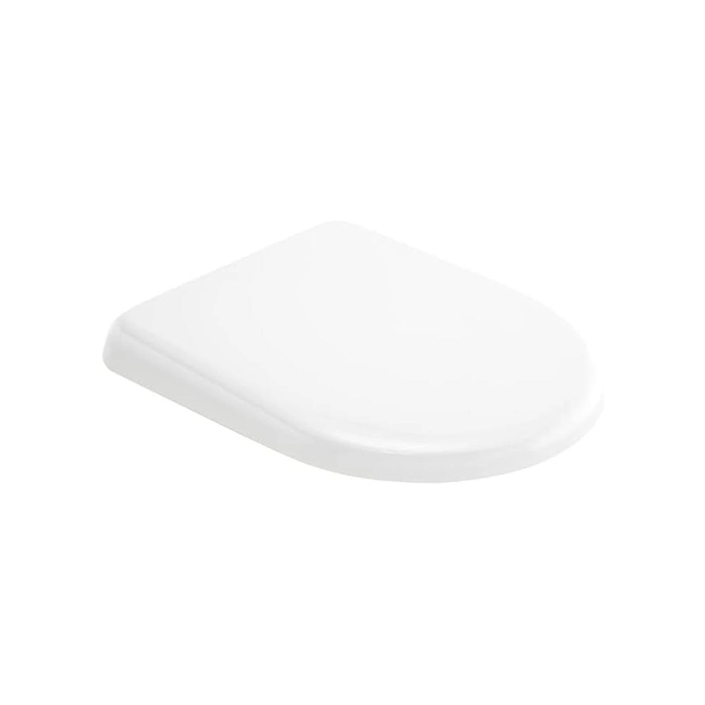 RAK Ceramics Jumeira Deluxe toilet seat cover in a smooth Beige finish, featuring a high-quality ABS wrap-over design and soft-close hinges.