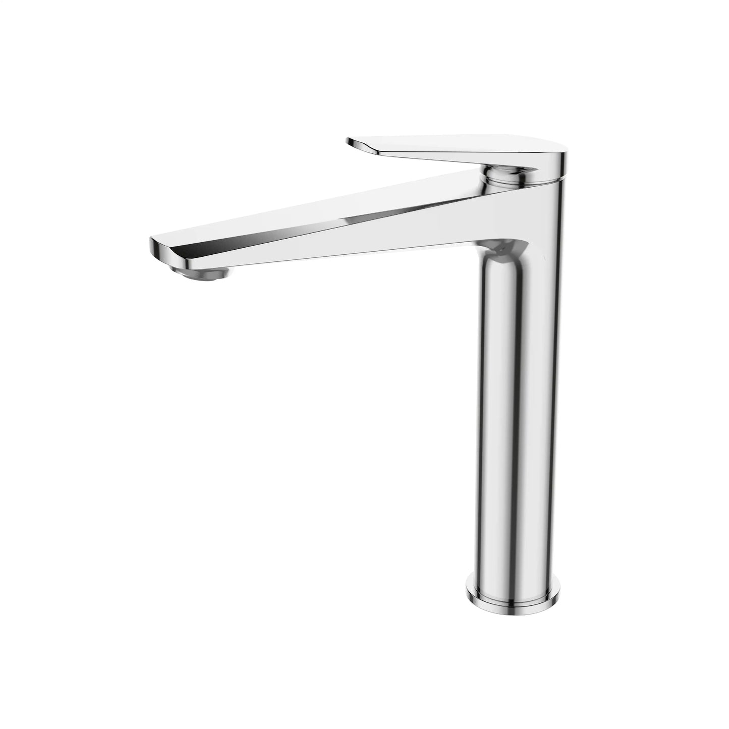 Sanitar ATRI-HWB premium brass high washbasin mixer with a polished chrome finish featuring a modern tall body and a sleek single-lever handle for countertop sinks