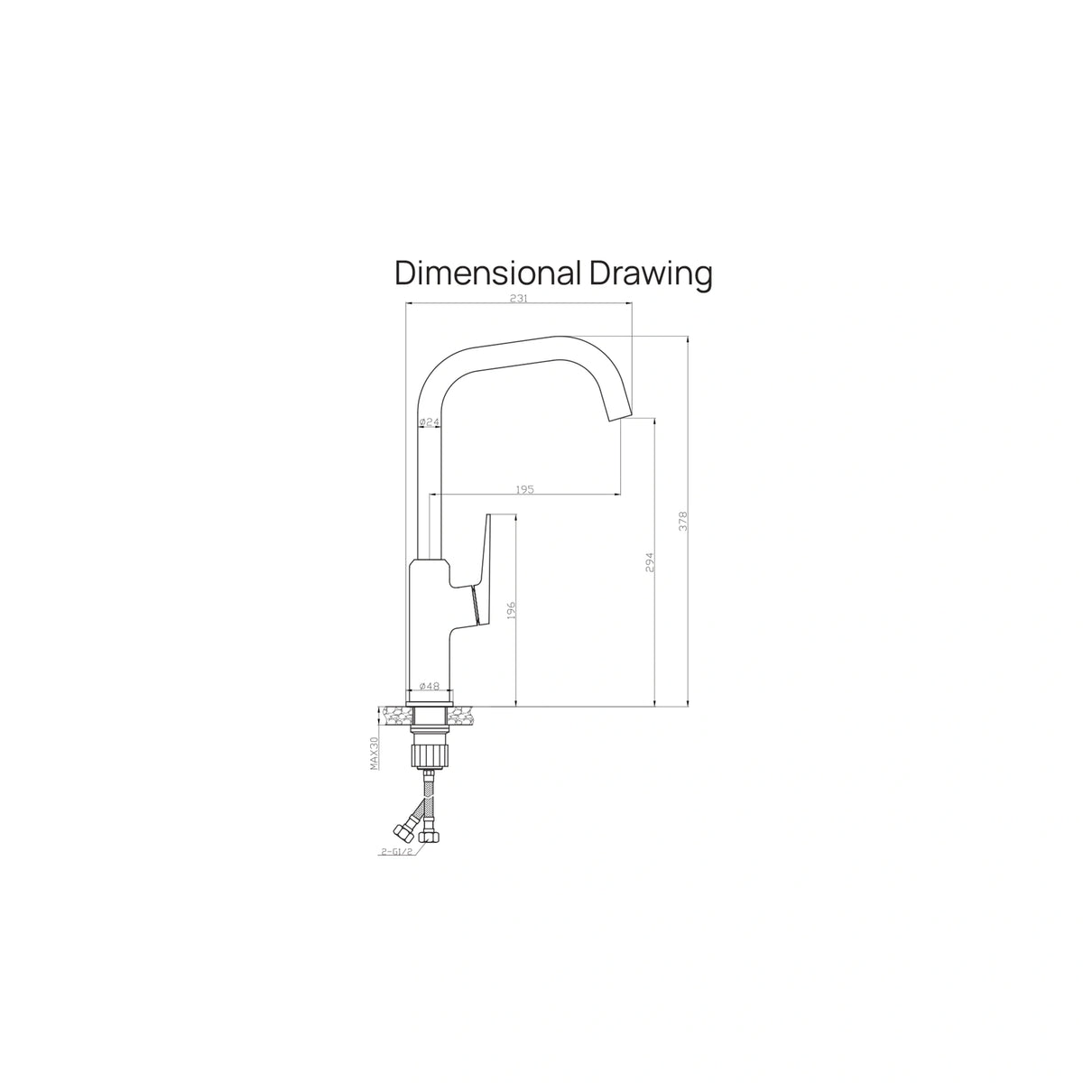 Sanitar Atri km dimensional drawing