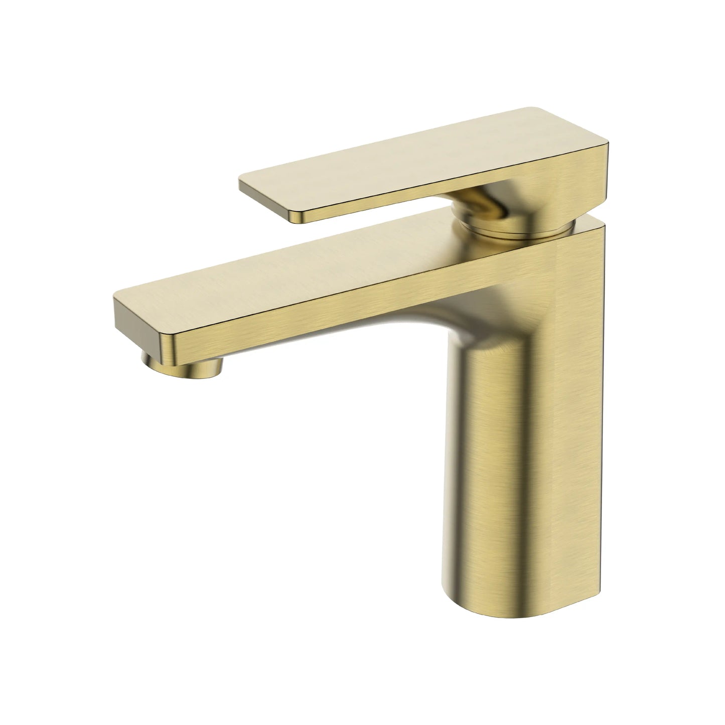 Sanitar CASE-WB BGD washbasin mixer featuring a premium brushed gold finish, modern single-lever handle, and a sleek fixed spout design.