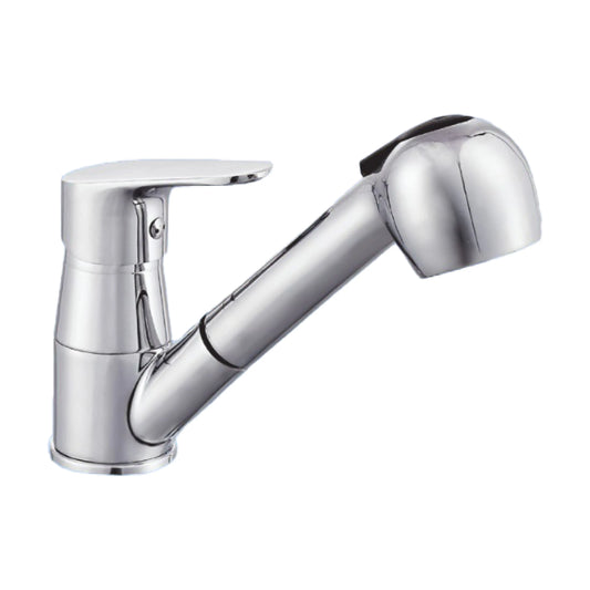 Sanitar JET-SM professional salon mixer with a polished chrome finish, ergonomic single-lever handle, and functional swivel spout design.