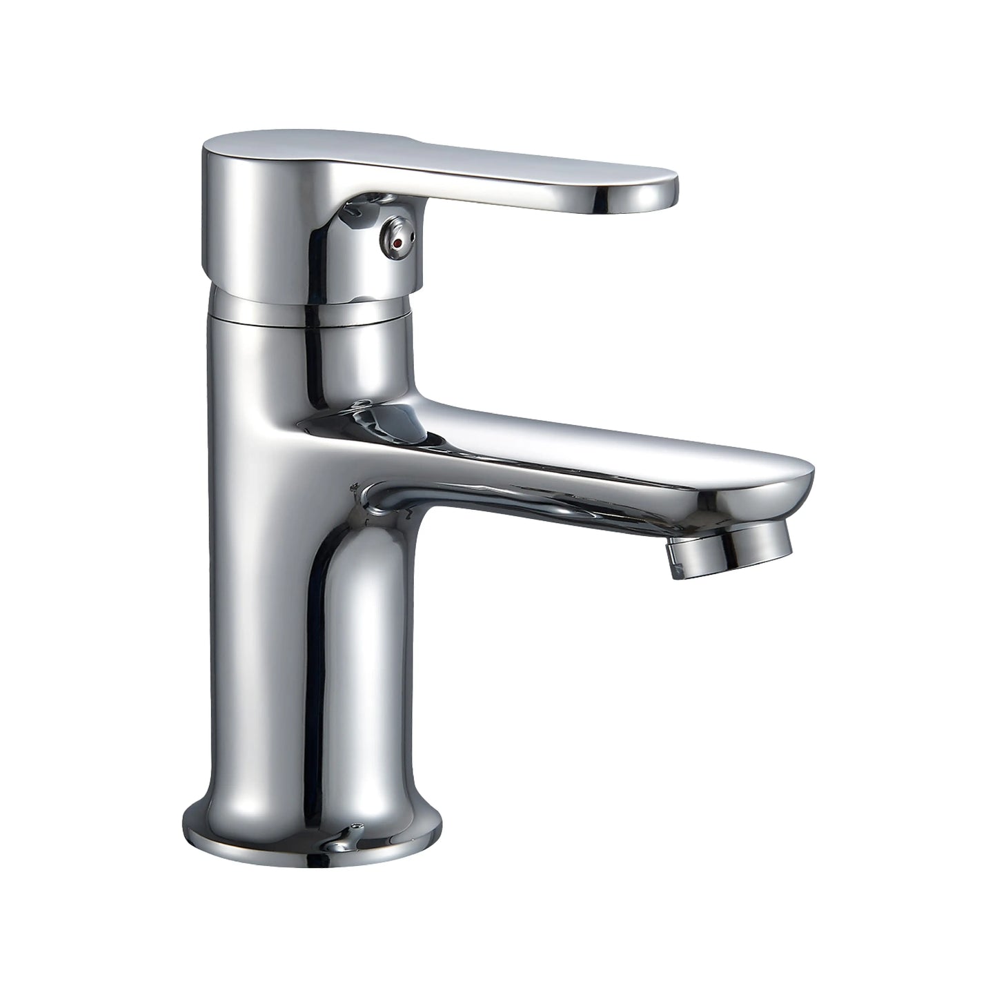 Sanitar LYCA-WB Brass Washbasin Mixer - Modern Chrome Bathroom Tap