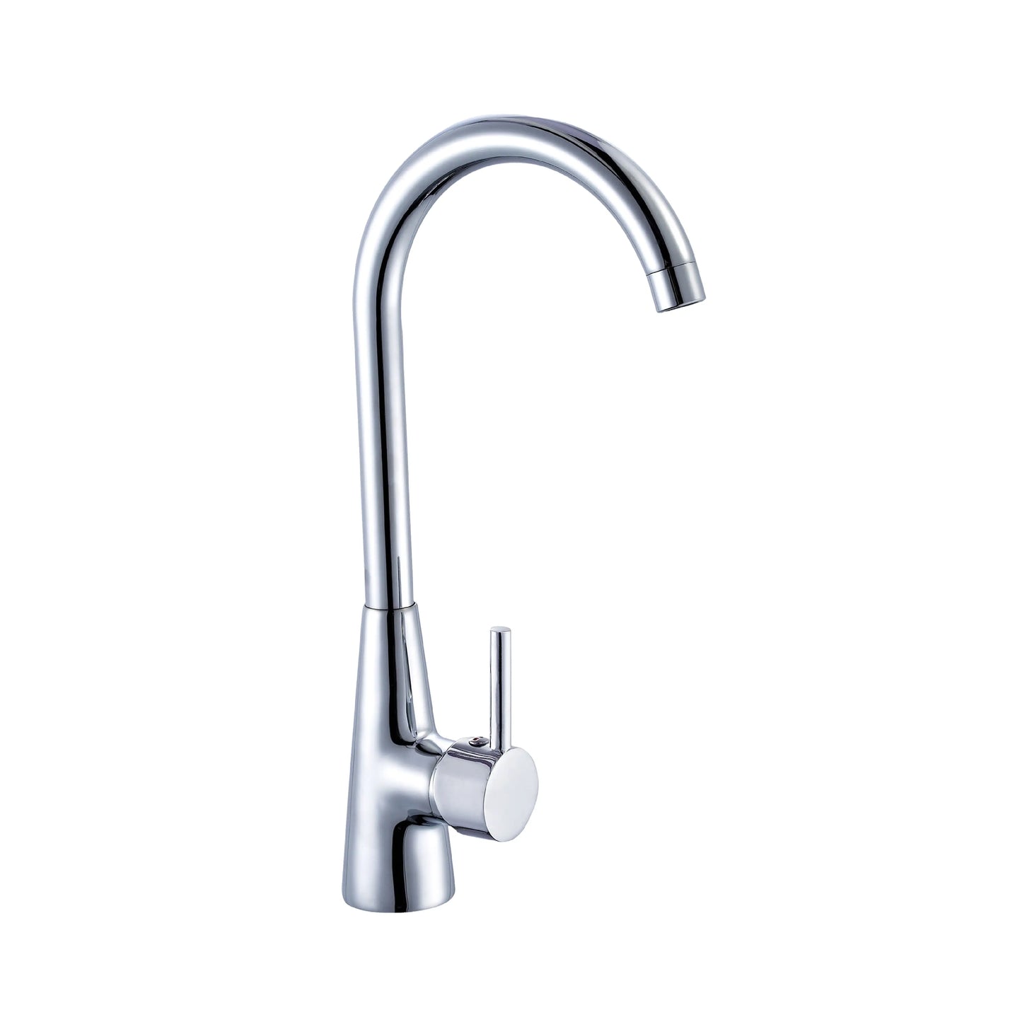 Sanitar MELI-KM premium brass kitchen sink mixer with polished chrome finish and ergonomic swivel spout design