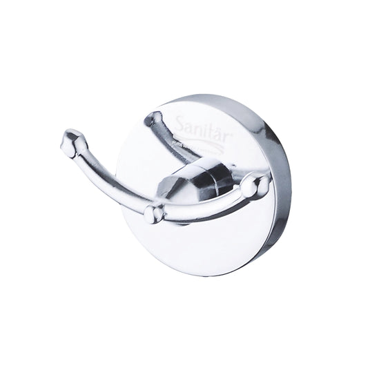 Sanitar SANI-RBHK C253ZC6 robe hook with a sleek polished chrome finish and a minimalist wall-mounted design.