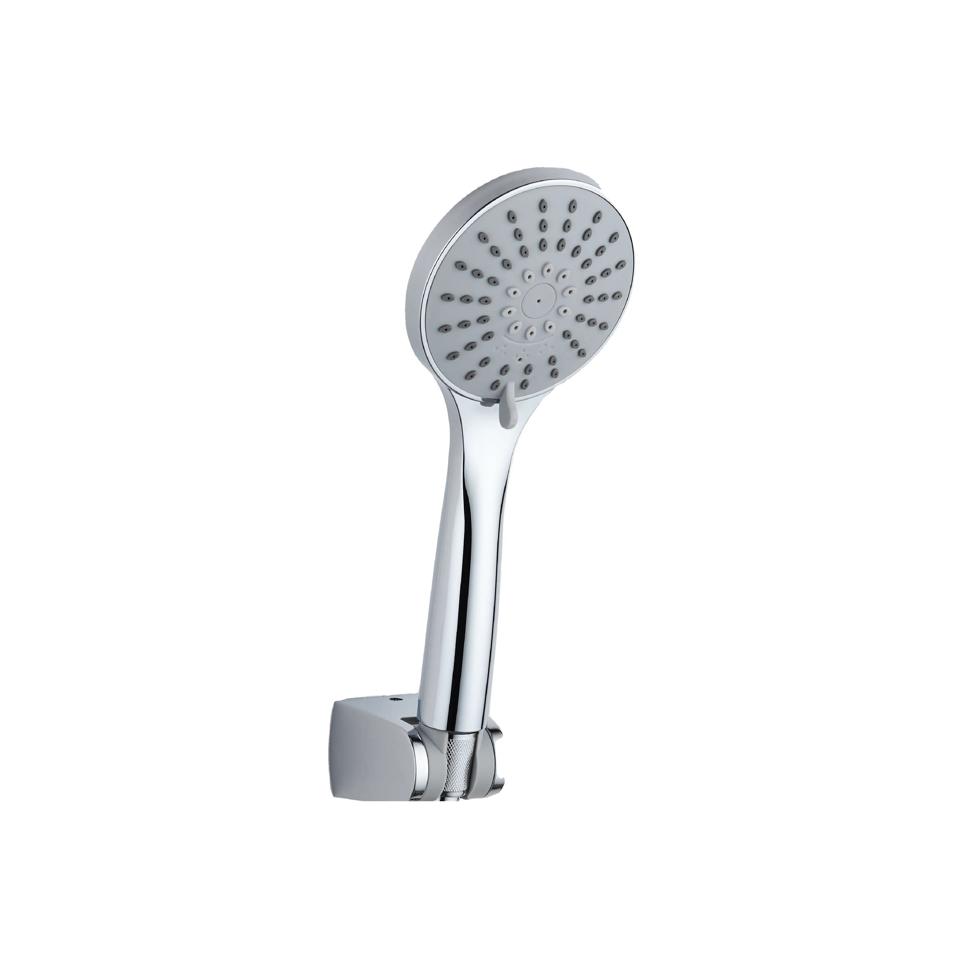 Sanitar MATT-H round fixed shower head with a polished chrome finish and easy-to-clean spray nozzles for a modern bathroom look