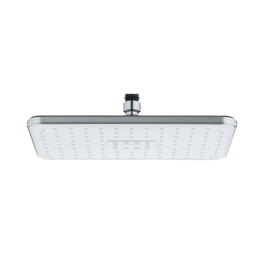 Sanitar BARAN square shower head featuring a modern chrome finish and a streamlined design for a premium rain shower experience.