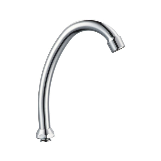 SCAFATIO S.S. SCAF SPOUT-C080-18MM featuring a durable construction with a polished chrome finish and a curved swivel spout design for efficient water flow.